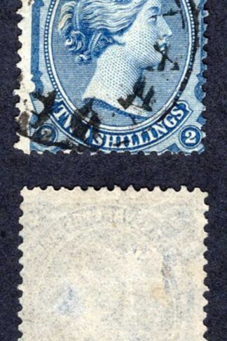 Transvaal SG139 2/- Blue (thin) Cat 130 pounds