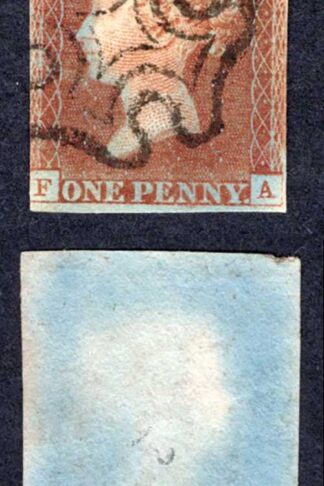 Penny Red (FA) plate 2 Black Maltese Cross Cat 325 pounds