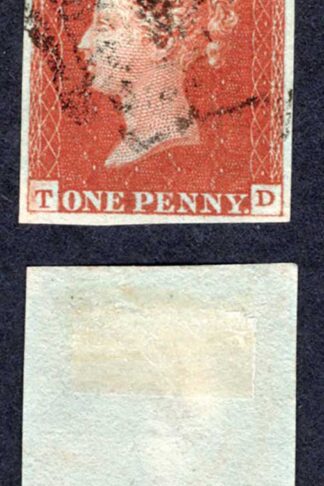 1841 Penny Red (TD) Plate 42 Four Margins Maltese Cross Cat 150 pounds