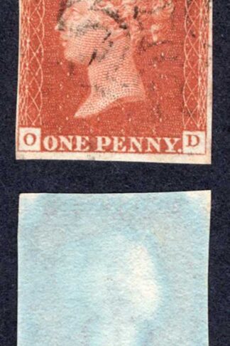 1841 Penny Red (OD)  Fine Four Margins