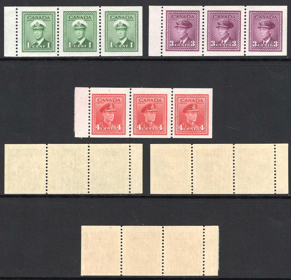 Canada SG394a/6a Set of Three Booklet panes of 3 U/M Cat 51 pounds