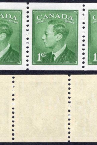 Canada SG442ba 1c Green Booklet Pane of 3 U/M Cat 4.50 pounds