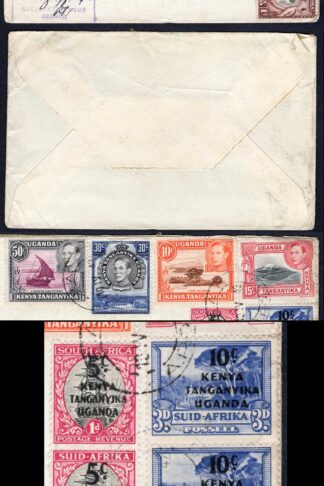 KUT EAF WWII 1942 Censored Mixed Franking Cover to England