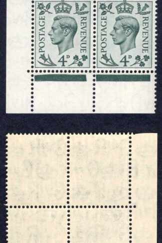 SG468 4d Grey-green Cylinder I41 1 no dot Block U/M Cat 11 pounds