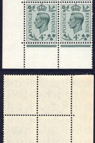 SG468 4d Grey-green Cylinder O44 9 dot Block U/M Cat 11 pounds