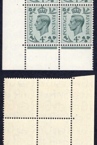 SG468 4d Grey-green Cylinder O44 9 dot Block U/M Cat 11 pounds
