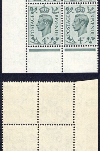 SG468 4d Grey-green Cylinder O44 (2 bar) 9 no dot Block U/M Cat 11 pounds