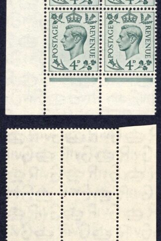 SG468 4d Grey-green Cylinder O44 (3 bar) 9 no dot Block U/M Cat 11 pounds