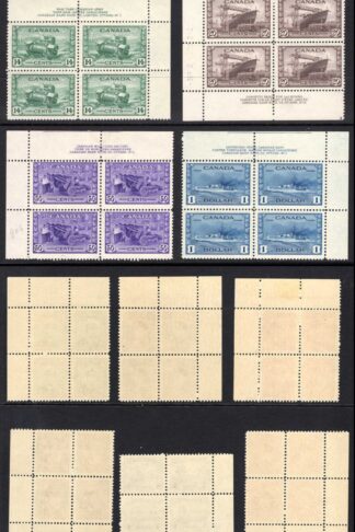 Canada SG375/88 Set of 14 in U/M PLATE BLOCKS Cat 680+++ pounds