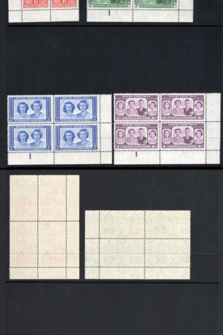 Bechuanaland SG132/5 Royal Visit Block of Four M/M Cat 26 pounds
