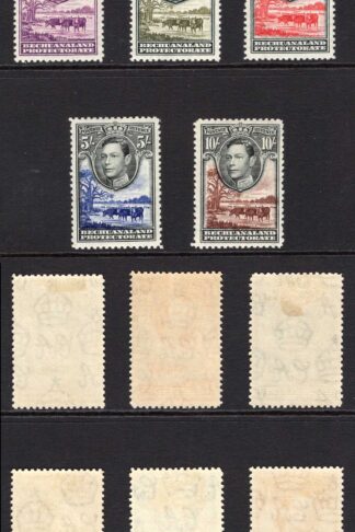 Bechuanaland SG118/28 KGVI Set of 11 M/M Cat 110 pounds