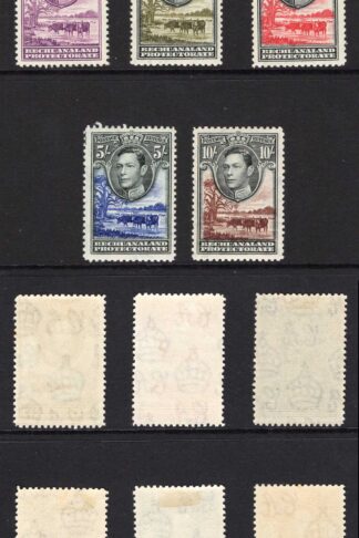 Bechuanaland SG118/28 KGVI Set of 11 M/M Cat 110 pounds
