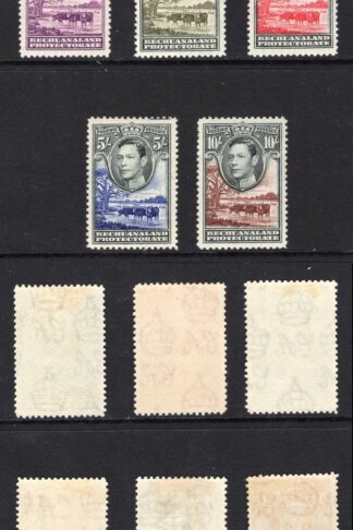 Bechuanaland SG118/28 KGVI Set of 11 M/M Cat 110 pounds