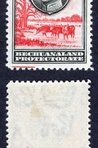 Bechuanaland SG126 2/6 Black and scarlet M/M Cat 16 pounds