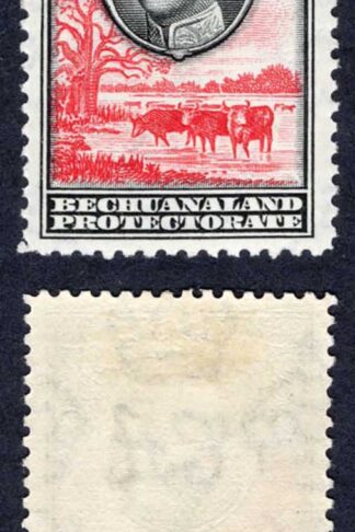 Bechuanaland SG126 2/6 Black and scarlet M/M Cat 16 pounds