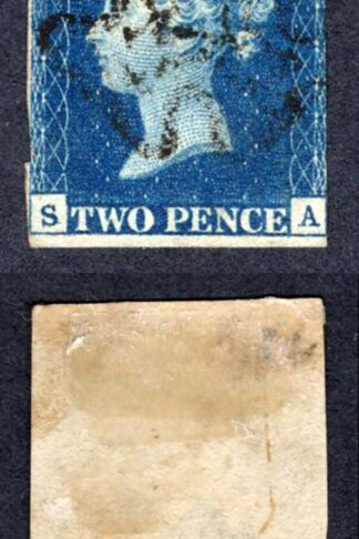 1840 2d Blue (SA) Plate 2 Constant Variety Cat 1000+ pounds