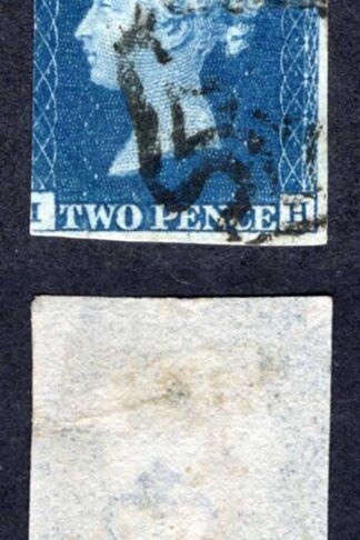 1840 2d Blue (IH) Plate 1 Cat 975 pounds