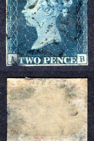 1840 2d Blue (AB) Plate 1 Space filler Cat 950 pounds