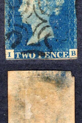1840 2d Blue (IB) Plate 1 Space filler Cat 950 pounds