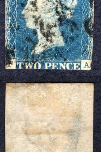1840 2d Blue (FA) Plate 1 Space filler (thin)