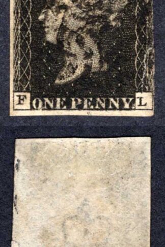 Penny Black (FL) Plate 9 Three Margins