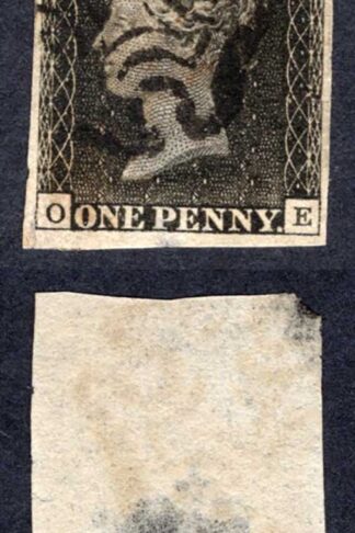 Penny Black (OE) Thinned (top left missing)