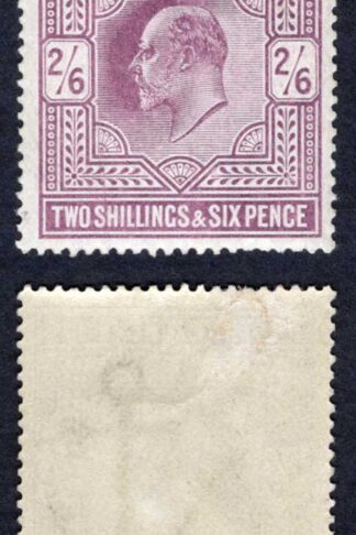 KEVII SG260 2/6d Lilac DLR M/M Cat 275 pounds