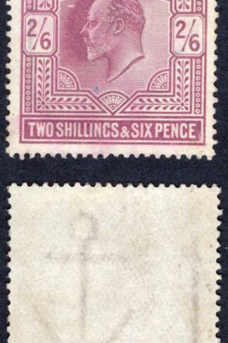KEVII SG261 2/6d Pale dull purple (chalky) DLR M/M Cat 350 pounds