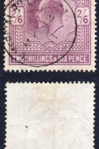KEVII SG261 2/6d Pale dull purple (chalky) DLR Cat 150 pounds