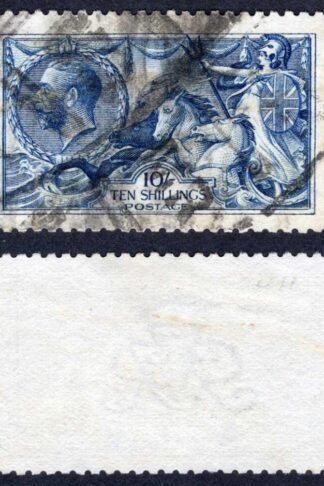 SG411 10/- Deep Blue DLR Seahorse Cat 1000 pounds