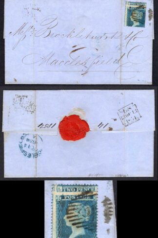 2d Star (MI) Plate 4 Perf 16 Large misperf (value at top) on Cover