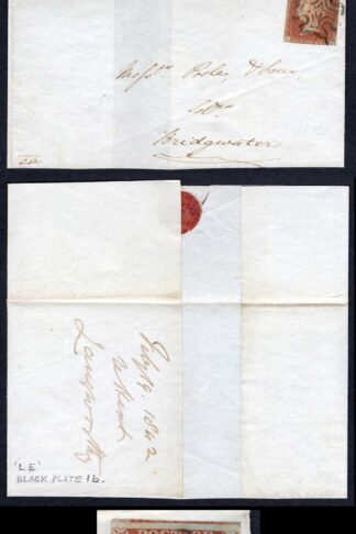 1841 Penny Red (LE) 2 margin on a cover from Ilminster