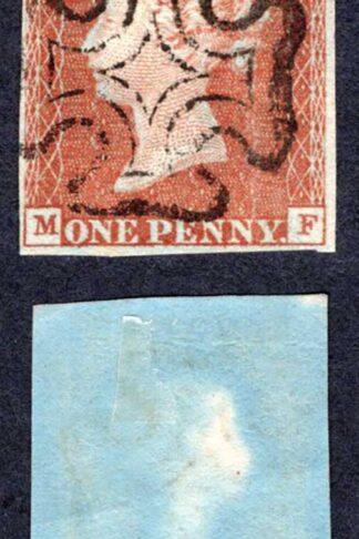 1841 Penny Red (MF) Four Margins Maltese Cross pmk