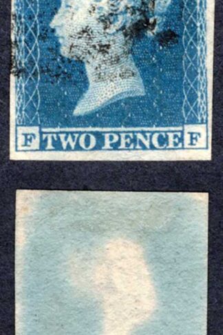 1841 2d Violet Blue (FF) Plate 4 Spec ES17 Early Stage Cat 400 pounds