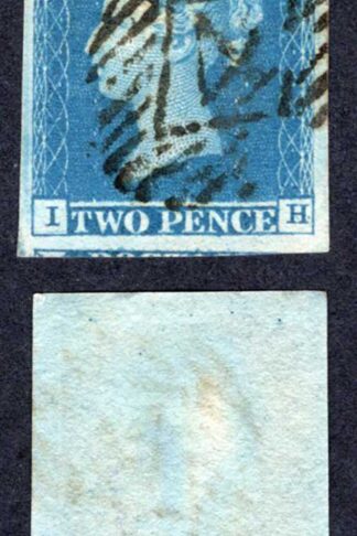1841 2d Blue (IH) Plate 3 Cat 110 pounds