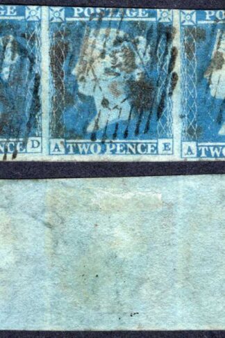 1841 2d Blue (AE/AF) Plate 4 State 1 early prints Cat 300 pounds