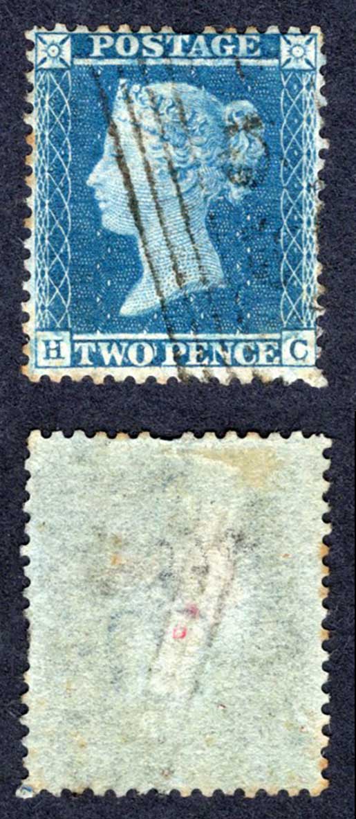 SG23a 2d Star (HC) Plate 5 Wmk SC Perf 14 Odd Perf faults Cat 250 pounds