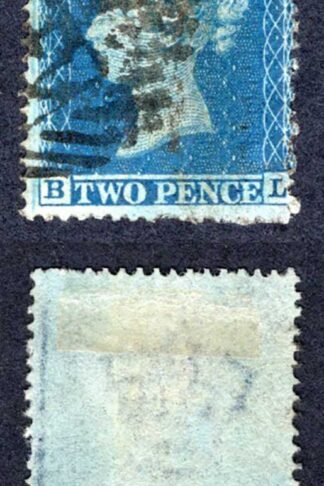 SG27 2d Star (BL) Plate 5 Wmk Large Crown Perf 16 Cat 450 pounds