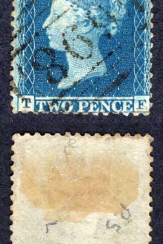 SG34 2d Star (TF) Plate 5 Wmk Large Crown Perf 14 Cat 50 pounds