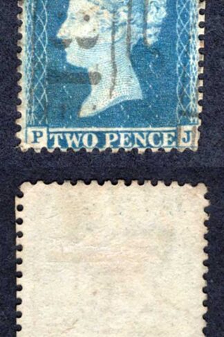 SG34 2d Star (PJ) Plate 5 Wmk Large Crown Perf 14 Cat 50 pounds