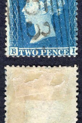SG35 2d Star (BI) Plate 6 Wmk Large Crown Perf 14 Cat 50 pounds
