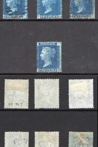 SG45/7 2d Plates Set of 7 Fine used Cat 262 pounds