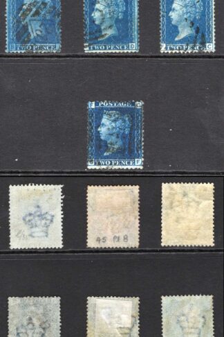 SG45/7 2d Plates Set of 7 Fine used Cat 262 pounds