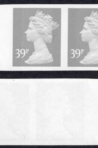 SGY1709a 39p Two Bands Marginal IMPERF PAIR (wrinkle) U/M Cat 200