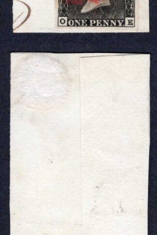Penny Black (OE) Plate 1a Great Margins on 16th May 1840 Piece