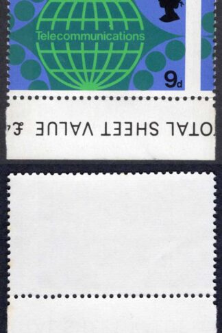 SG809 9d 1969 P.O. Tech Great Misperf U/M