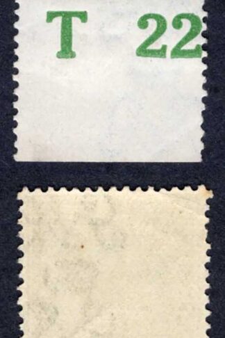 KGV 1/2d Royal Cypher Control T22 Perf (mounted in the margin)