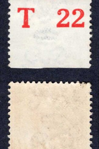 KGV 1d Royal Cypher Control T22 Perf (mounted in the margin)