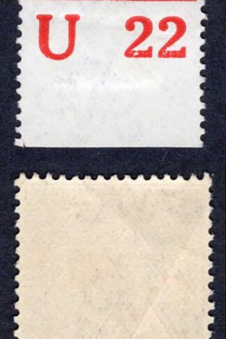 KGV 1d Royal Cypher Control U22 Perf (mounted in the margin) Bend