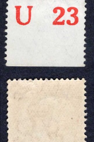 KGV 1d Royal Cypher Control U23 Perf (mounted in the margin)
